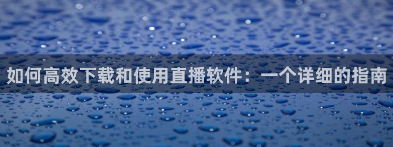 飞速nba在线直播：如何高效下载和使用直播软件：一个详细的指南